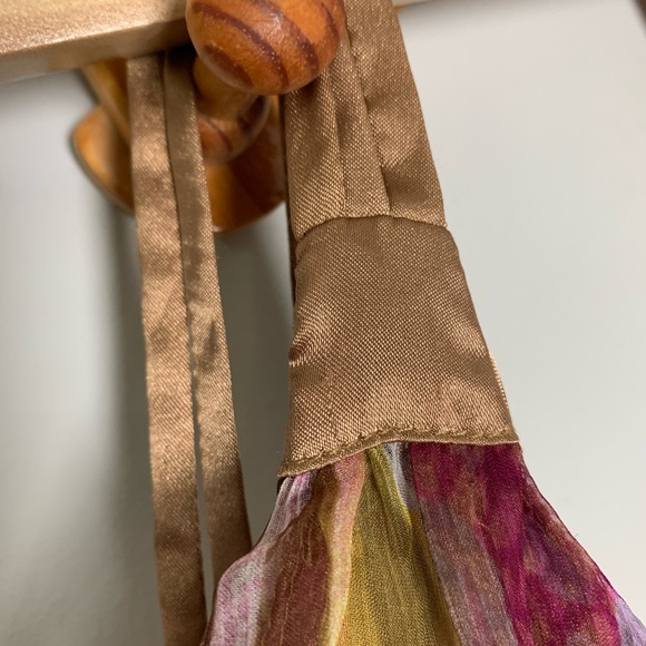 NWT Women’s Dance in Paris Formal Spaghetti Strap Silk Maxi Dress SZ M - Picture 3 of 6